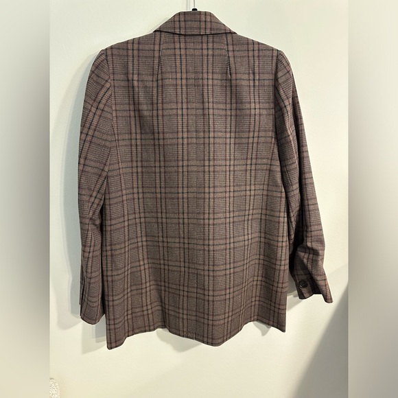 Madewell Caldwell Double Breasted Blazer in Hedden Plaid NG626 - Picture 7 of 8